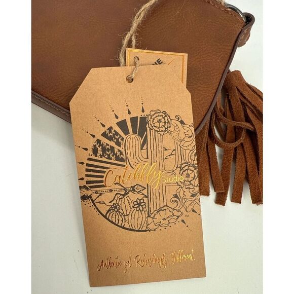 Catchfly Women's White Hair-On Convertible Tassel Leather Crossbody/Shoulder Bag - Picture 14 of 14